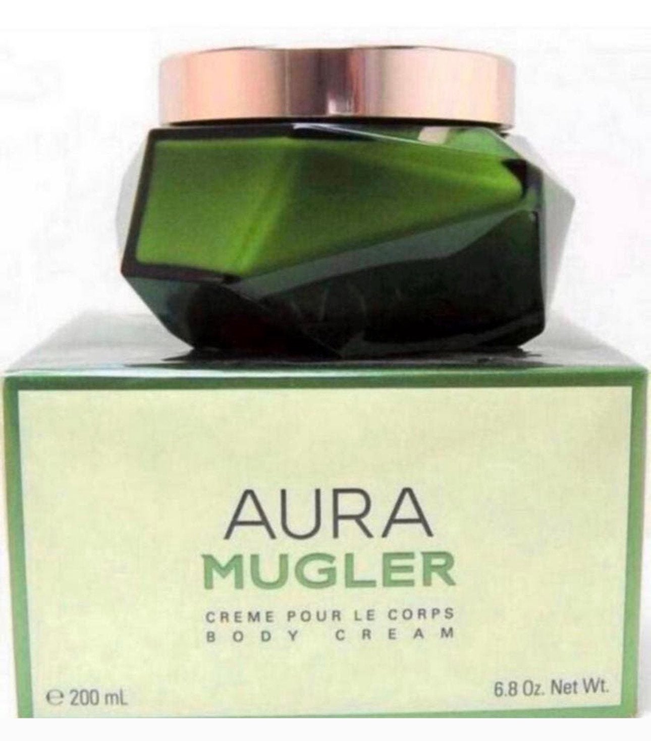 Aura Thierry Mugler 200 ml body Cream in doos Discontinued, Verzenden, Zo goed als nieuw