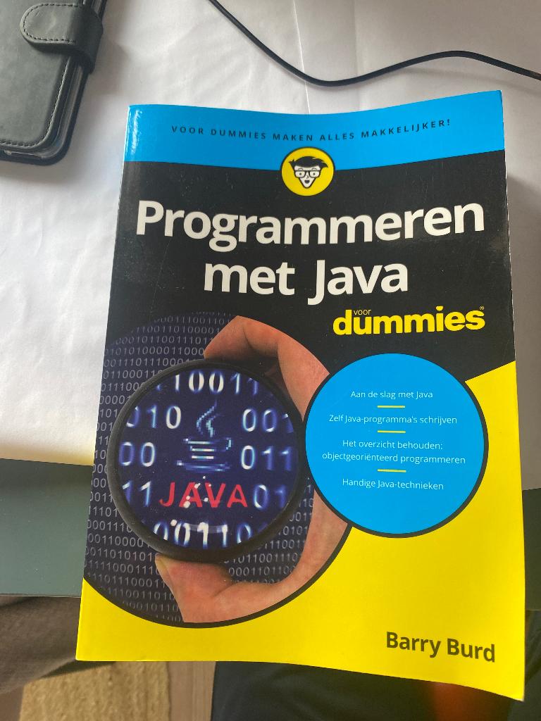 Programmeren met Java voor dummies, Boeken, Ophalen of Verzenden, Zo goed als nieuw, Programmeertaal of Theorie, Barry Burd