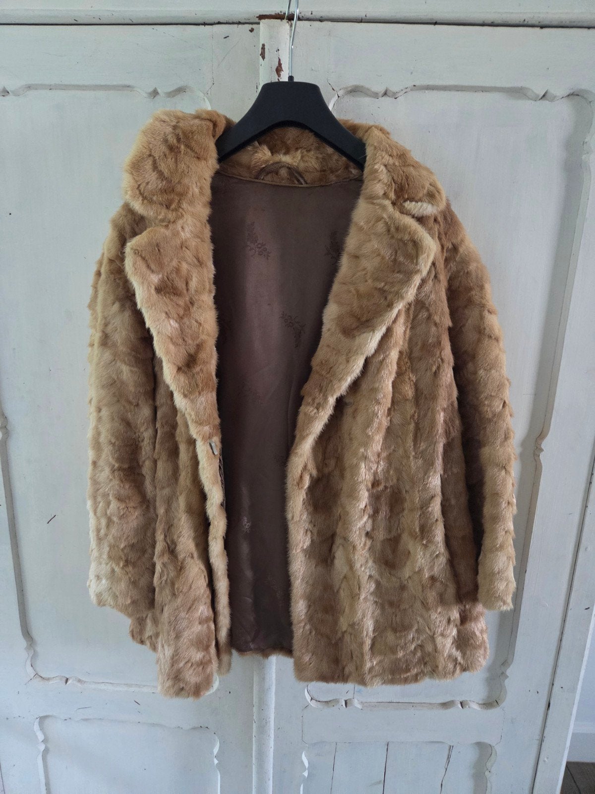 Gave bontjas als nieuw, Maat 38/40 (M), Bruin, Ophalen of Verzenden, Zo goed als nieuw