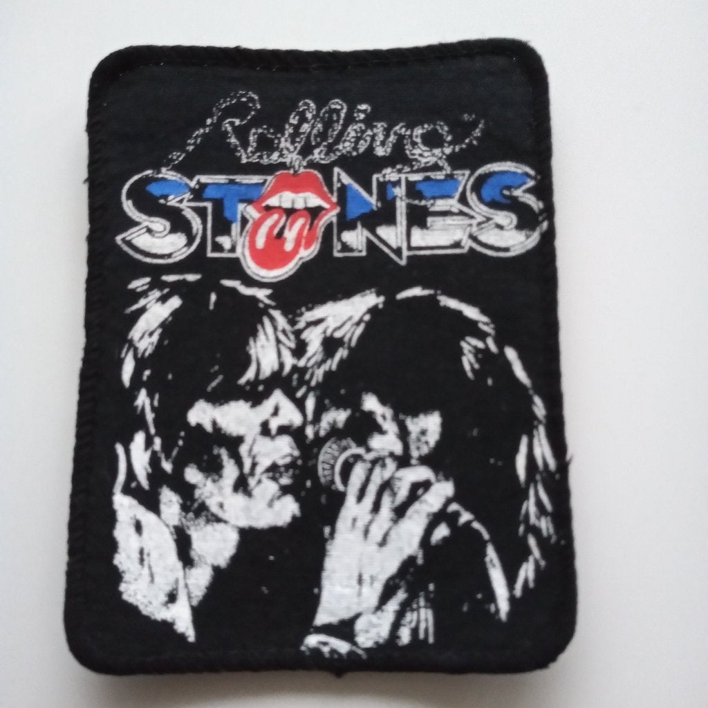 Rolling Stones vrij zeldzame late 70's patch 43 Mick & Keith, Verzenden, Nieuw, Kleding