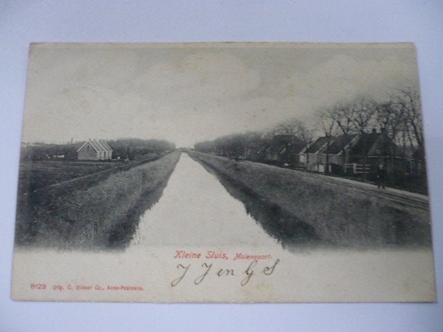 anna poulowna de kleine sluis molenvaart gel. 1914, Verzenden, Voor 1920, Gelopen, Noord-Holland