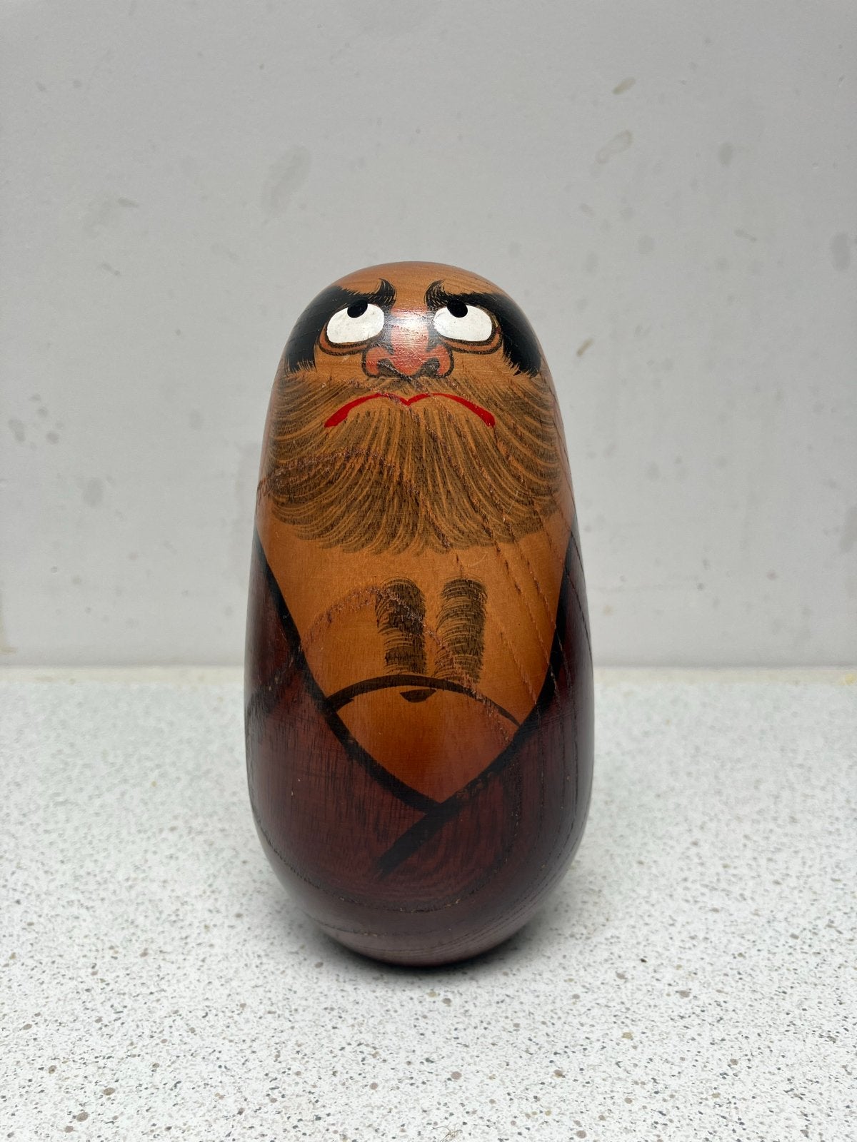 Vintage Japanse Daruma Kokeshi Pop - Handgeschilderd Hout, Antiek en Kunst, Ophalen of Verzenden