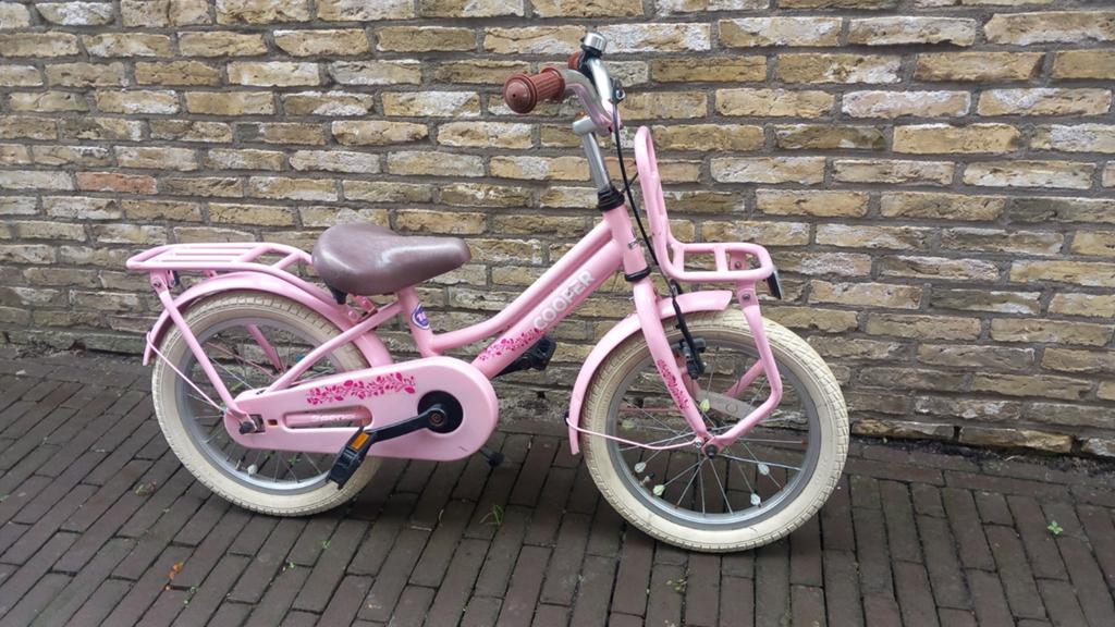 16 inch meisjesfiets, Ophalen, Gebruikt, 16 inch