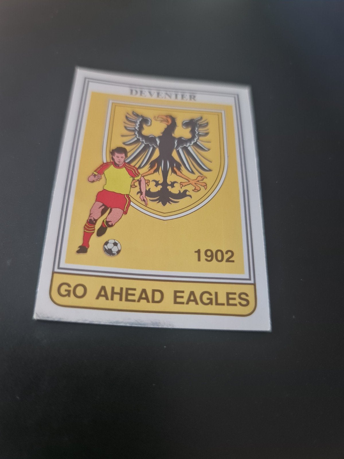 Panini Voetbal 85 Sticker Go Ahead Eagles 1902, Ophalen of Verzenden, Nieuw, Poster, Plaatje of Sticker