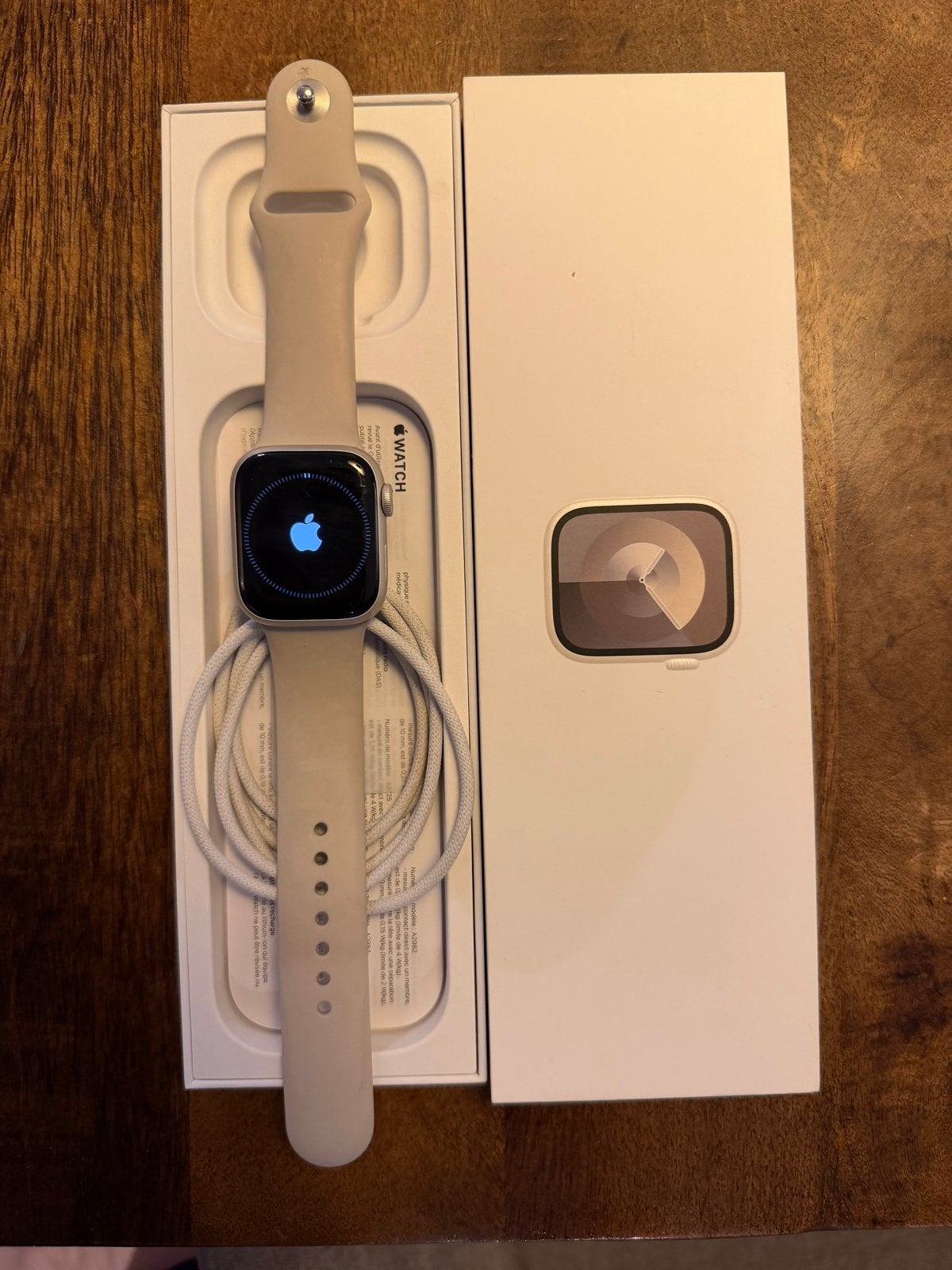 Apple Watch Series 9 41mm Cellular 4G Starlight, Afstand, IOS, Ophalen of Verzenden, Zo goed als nieuw