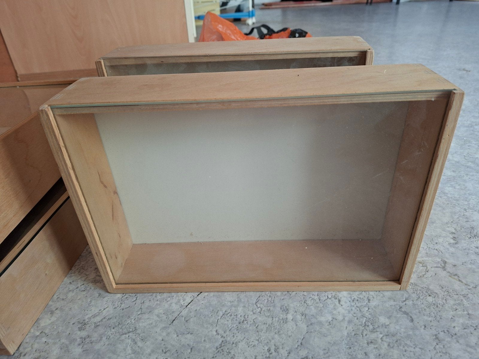 Kleine vitrinekastjes voor aan de muur van Ikea, 4 stuks, Huis en Inrichting, Ophalen, Minder dan 50 cm, Ikea, Scandi-style., Zo goed als nieuw