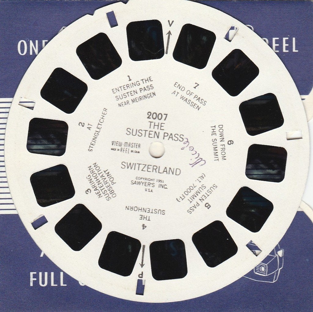 view master 2007 SUSTEN PAS ZWITSERLAND viewmaster, Ophalen of Verzenden, Gebruikt
