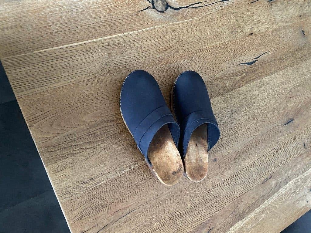 Zweedse klompen, Kleding | Dames, Ophalen, Blauw, Zo goed als nieuw, Werkschoenen