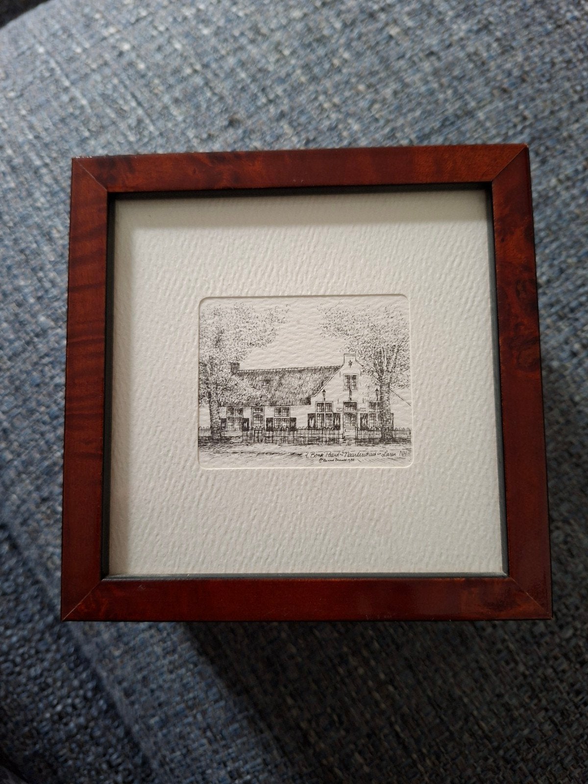 4 prachtige pentekeningen van Reinoud Brandt Laren NH, Ophalen