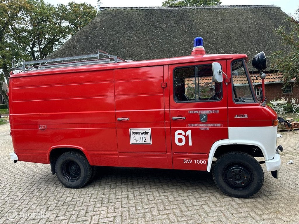 Mercedes 408 Wegenbelasting vrij 1975 Brandweer Camper, Auto's, Overige carrosserieën, Mercedes-Benz, Bedrijf, Handgeschakeld