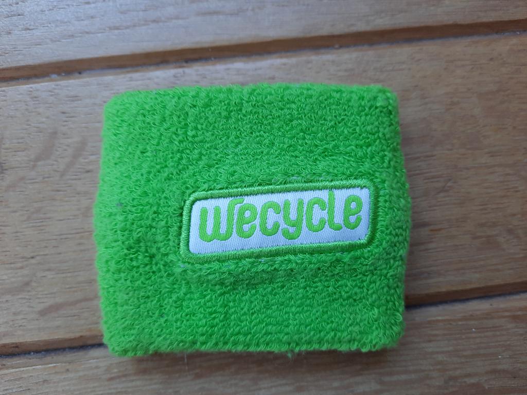 Polsbandje zweetband neon groen Wecycle, Ophalen of Verzenden, Nieuw, Racket, Overige merken