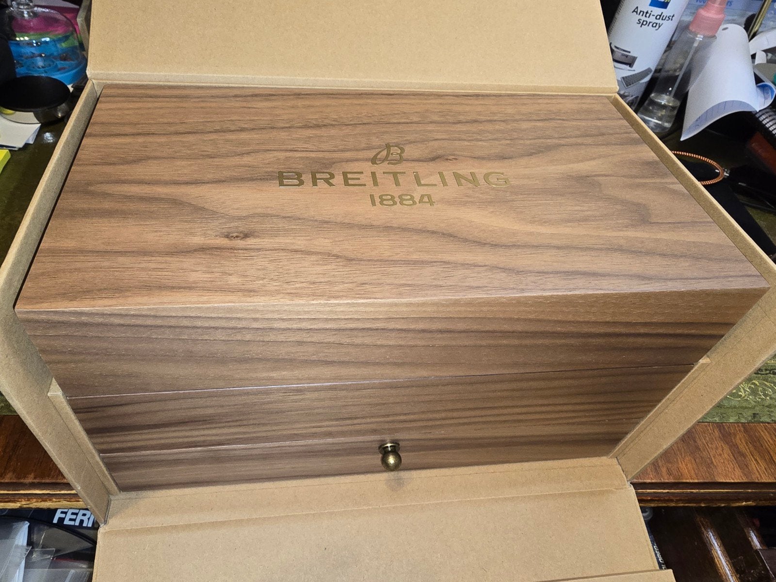 unieke Breitling collector box, Overige merken, Overige materialen, Polshorloge, Overige materialen