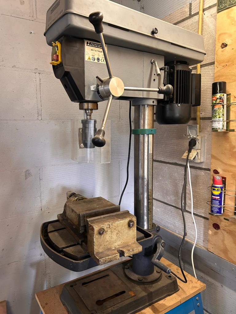 Huvema HU 16T Profi Kolomboormachine 230V, Ophalen, Zo goed als nieuw, 600 watt of meer, Kolomboormachine