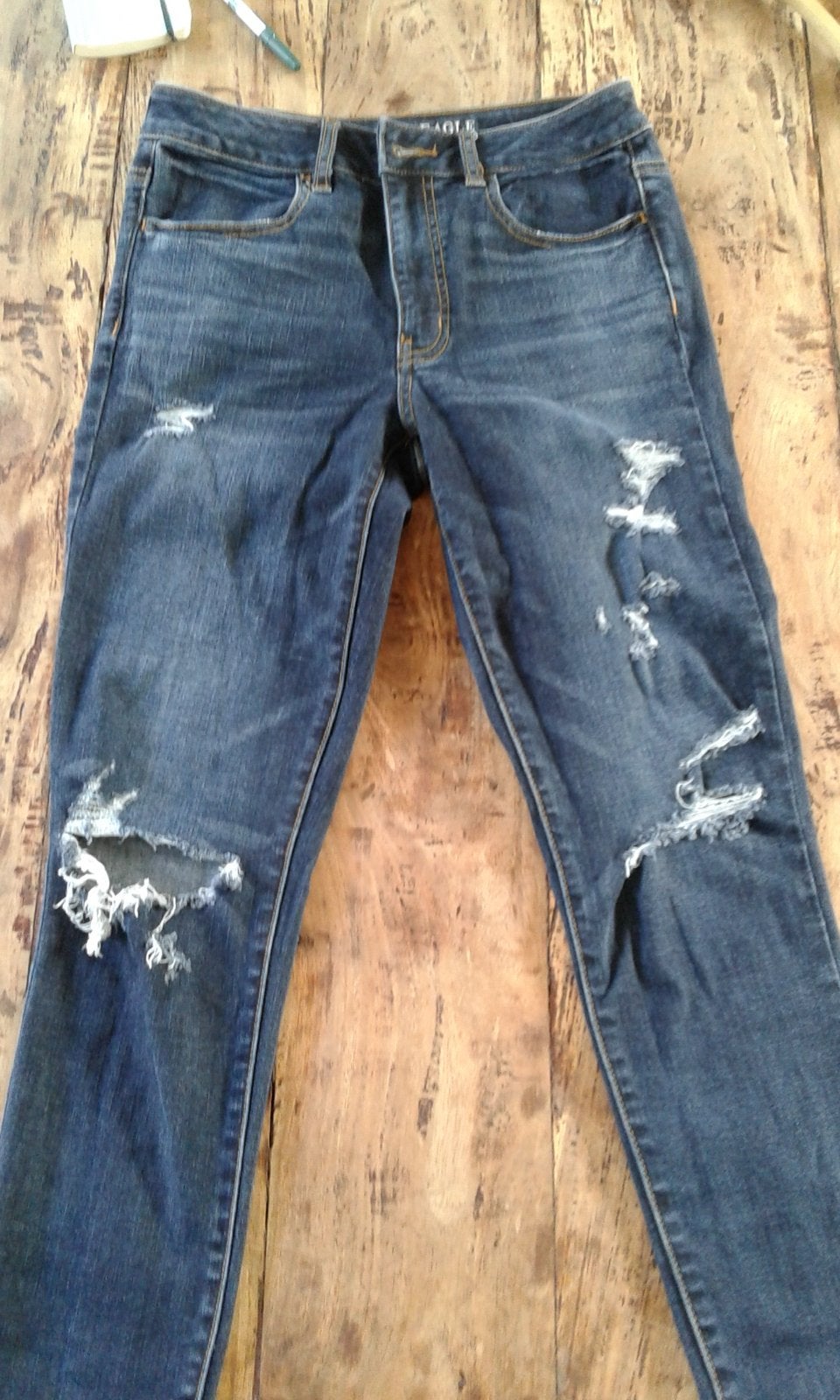 American Eagle jeans - maat 36, Ophalen of Verzenden, Gedragen, Blauw, W28 - W29 (confectie 36)
