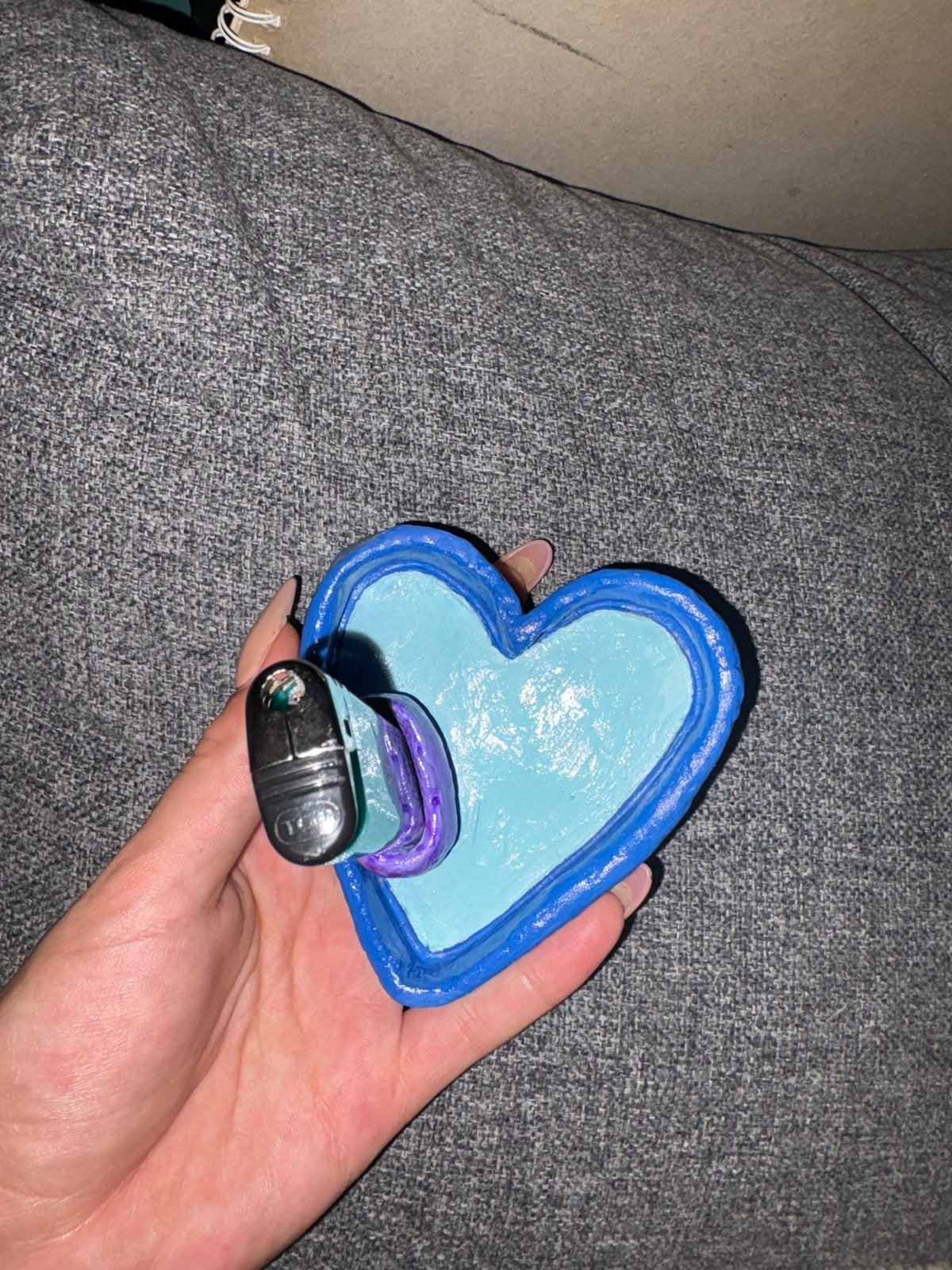 Asbak/ wierookkbakje met aanstekerhouder!, Verzenden