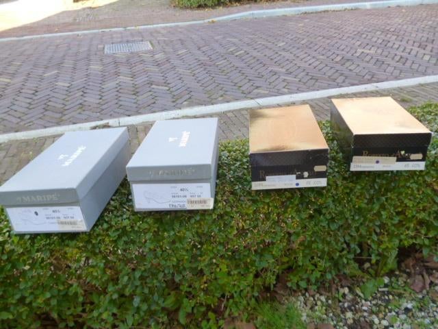 Dames pumps maat 7,5 2 x Maripe + 2 x Roberto Angelo, Ophalen of Verzenden, Zo goed als nieuw, Blauw, Pumps