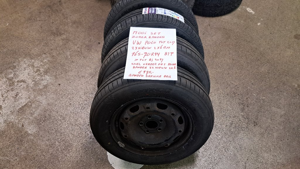 Mooi set Polo banden 165/70R14  2 nieuw 2 x 6 mm NU € 175,-, Auto-onderdelen, Banden en Velgen, Ophalen, 14 inch, Seat, Banden en Velgen