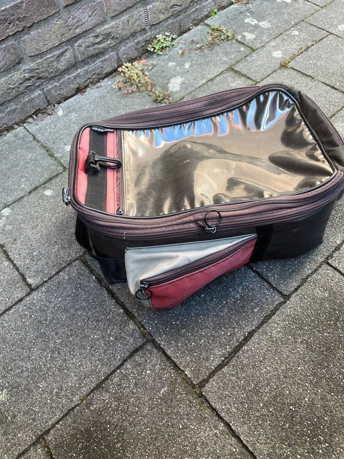 Tanktas met magneten en rugzakfunctie, Motoren, Ophalen of Verzenden, Gebruikt