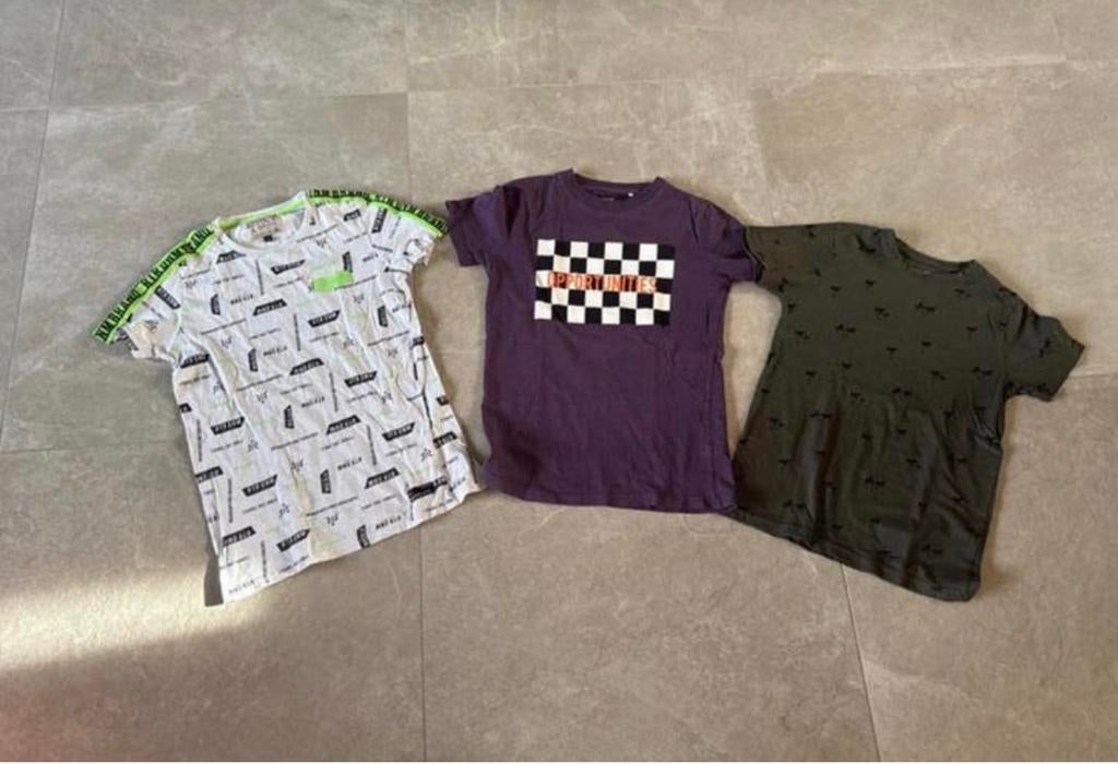 3 jongens t-shirts 146, Kinderen en Baby's, Kinderkleding | Maat 146, Ophalen of Verzenden, Zo goed als nieuw, Jongen, Shirt of Longsleeve