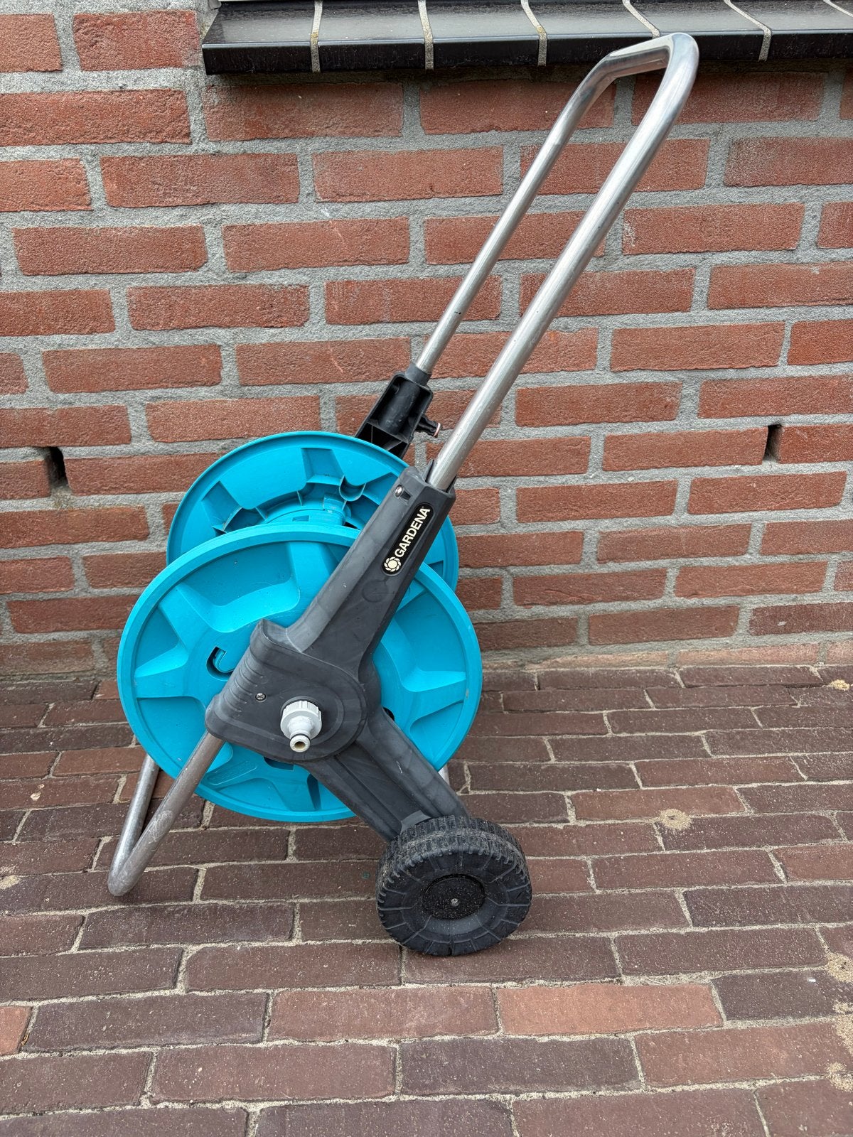 Gardena Tuinslanghaspel met wielen, Tuin en Terras, Ophalen of Verzenden, Gebruikt, Tuinslanghaspel