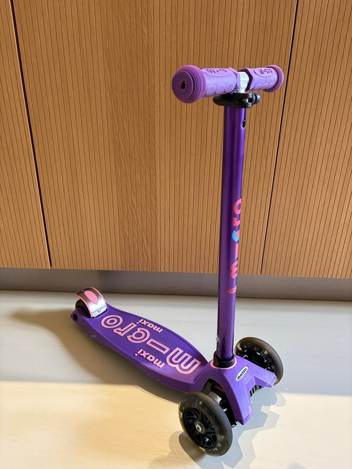 Micro Maxi Step Paars met Skootaheadz Unicorn, Ophalen of Verzenden, Gebruikt, Gewone step