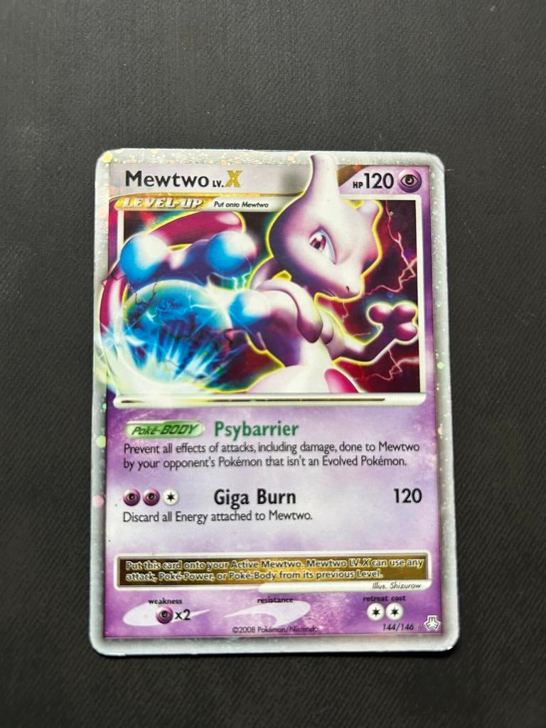 Mewtwo lv X, Ophalen of Verzenden, Nieuw, Losse kaart, Foil