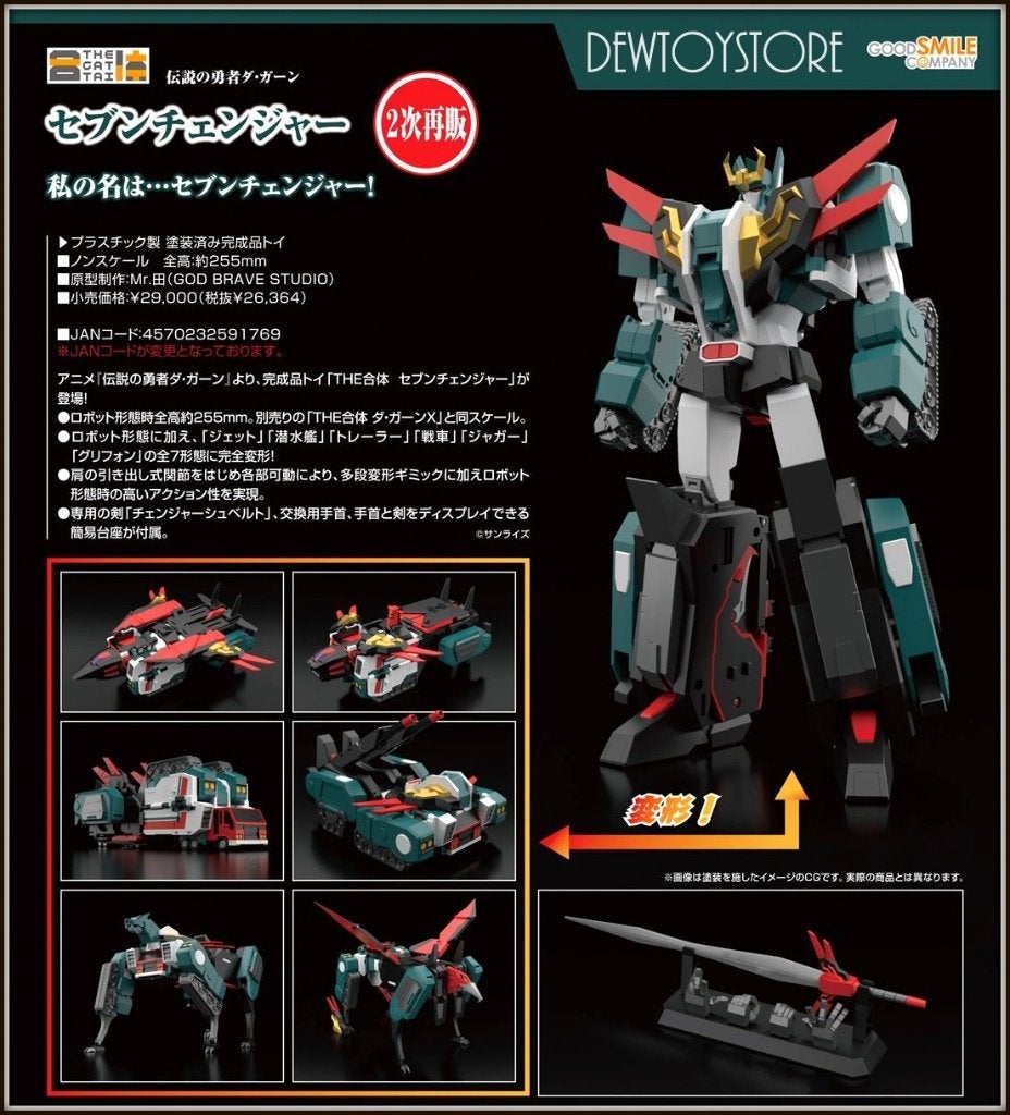 [Pre-order] Good Smile Company - THE GATTAI Seven Changer, Verzenden, Nieuw