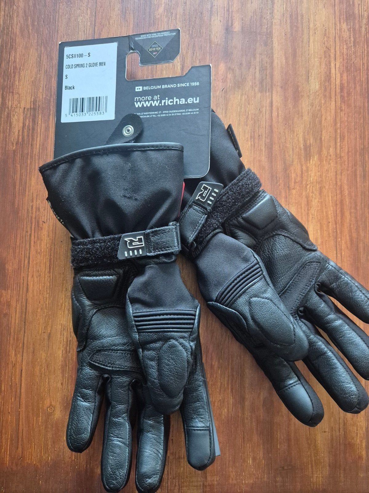 Richa Gore-Tex motorhandschoenen - Maat S, Motoren, Kleding | Motorkleding, Ophalen of Verzenden, Tweedehands, Handschoenen
