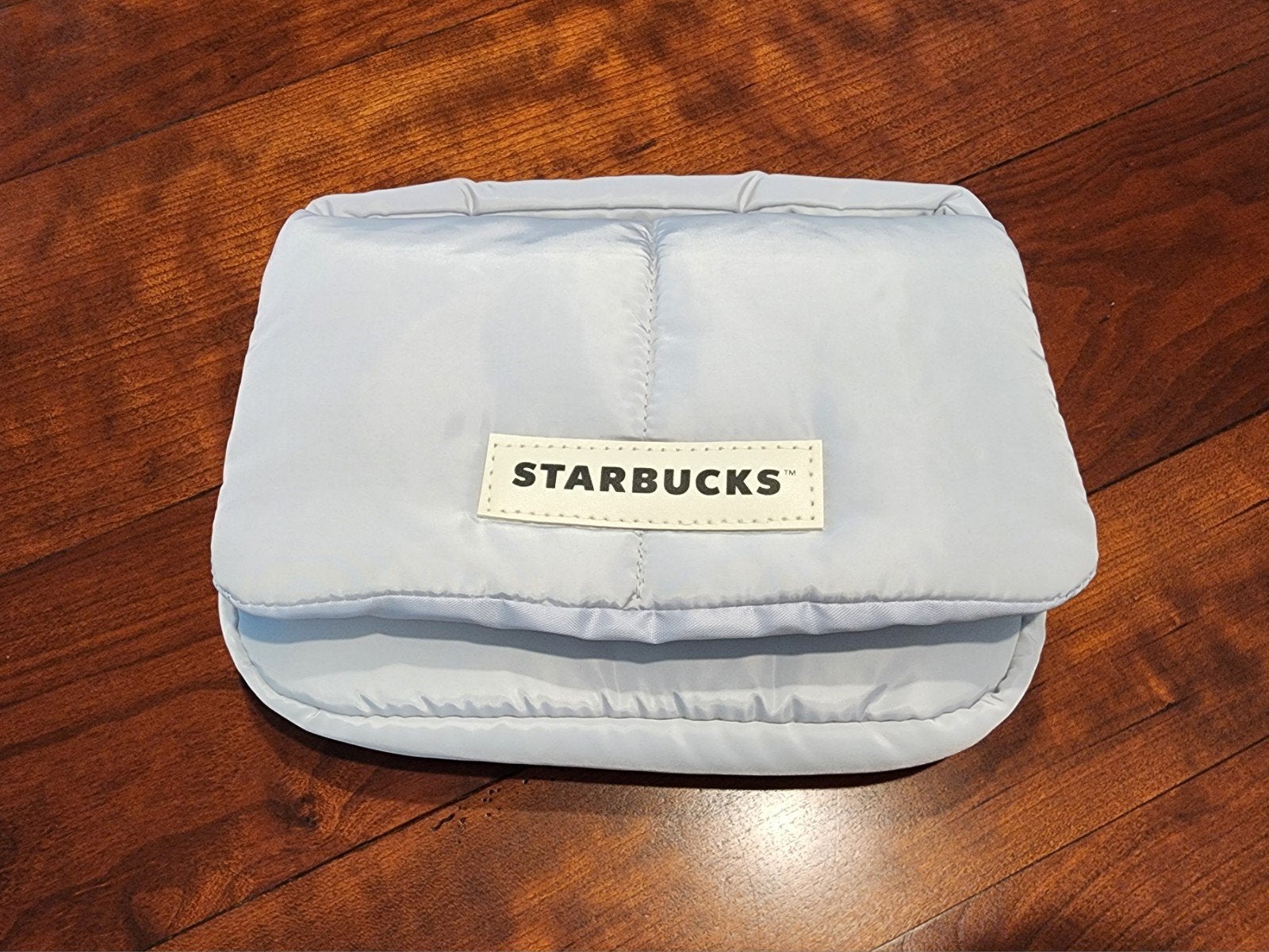 Starbucks Puffy Tasje - Lichtgrijs, Ophalen of Verzenden, Nieuw, Grijs, Overige typen