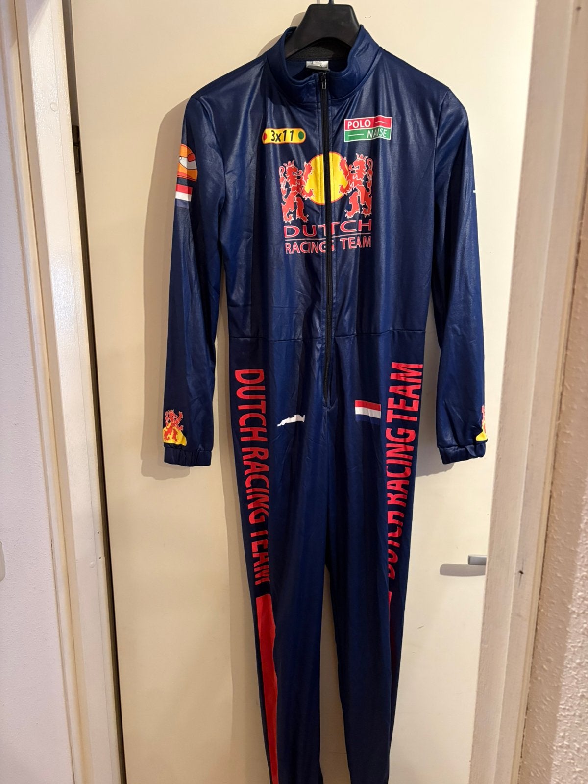 F1 overall voor carnaval, Carnaval, Overige maten, Ophalen of Verzenden, Kleding