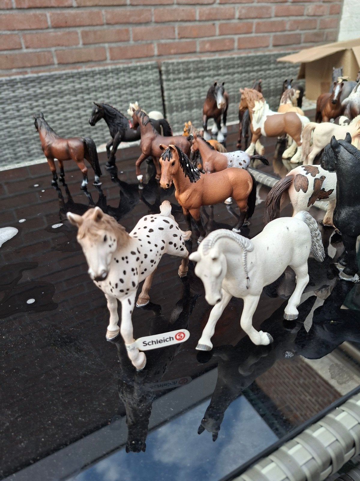 Grote collectie Schleich paarden en accessoires, Ophalen of Verzenden