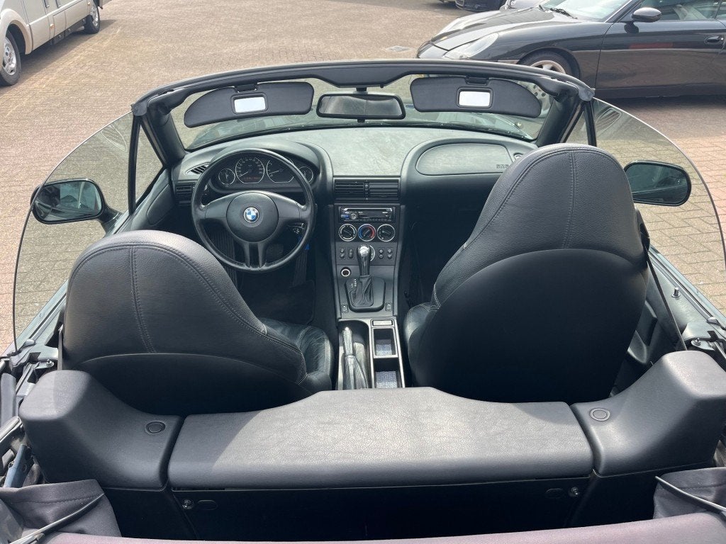 Bmw Z3 2.2i 6 cil. Aut. Wide Body Airco Cruise Leder, Auto's, BMW, Achterwielaandrijving, Gebruikt, Cabriolet, Zwart