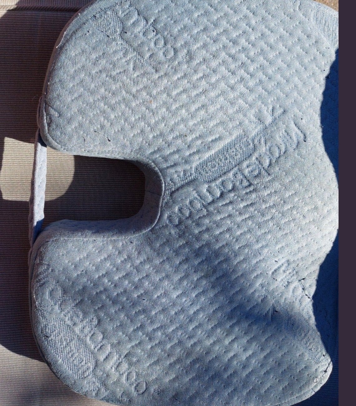 Ergonomisch zitkussen voor comfort en ondersteuning, Gebruikt, Blauw, Ophalen of Verzenden, Modern