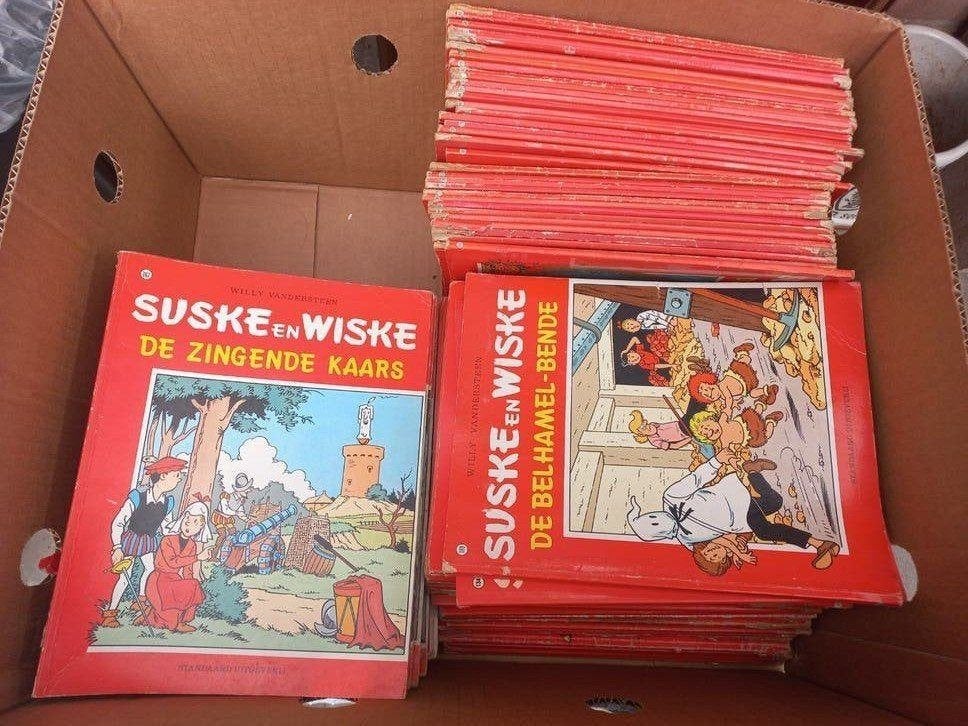 vintage Suske en Wiske stripalbums partij 113 stuks, Eén stripboek, Ophalen of Verzenden, Zo goed als nieuw