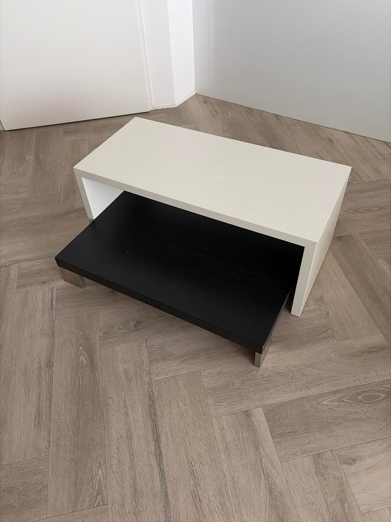 Hulsta design salontafel set:wit en antraciet ,uitschuifbaar, Huis en Inrichting, Tafels | Salontafels, Ophalen, Overige materialen