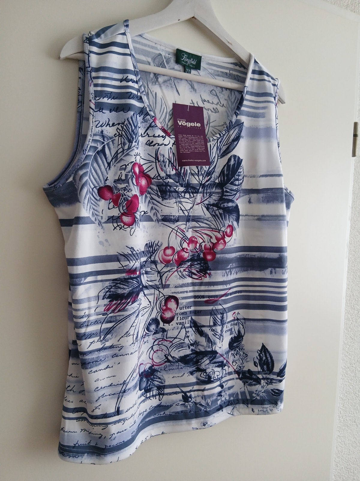 Modieuze nieuwe mouwloze blouse van KINGFIELD. Maat 48., Kleding | Dames, Maat 46/48 (XL) of groter, Nieuw, Kingfield, Verzenden