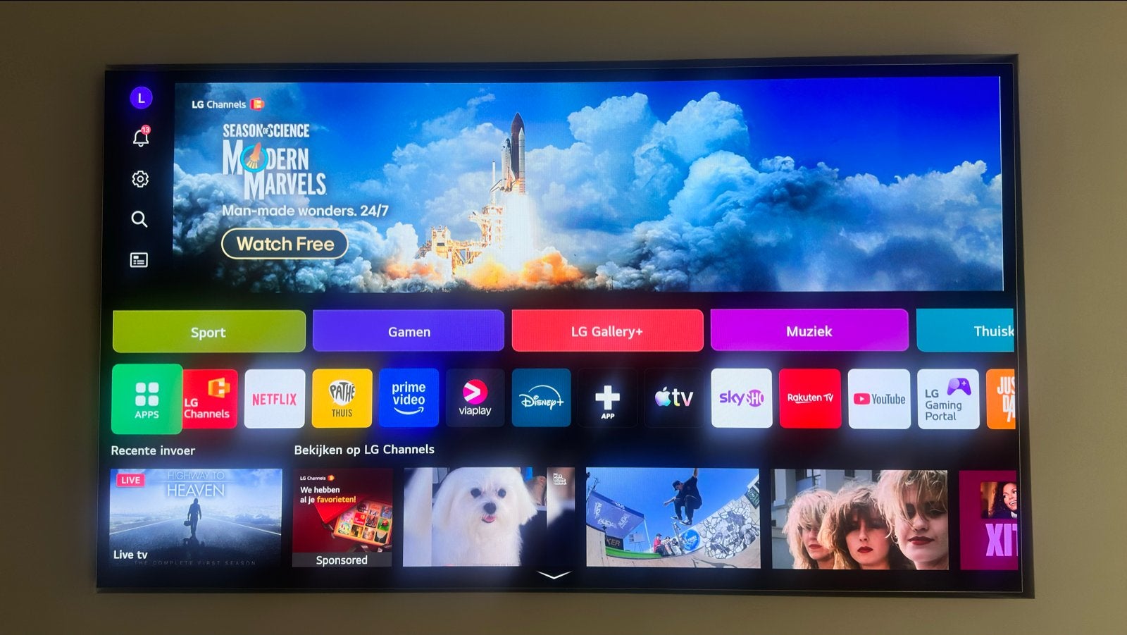 LG OLED55C54LA 55 inch 4K OLED Smart TV, Ophalen of Verzenden, Zo goed als nieuw, 100 cm of meer, 4k (UHD)
