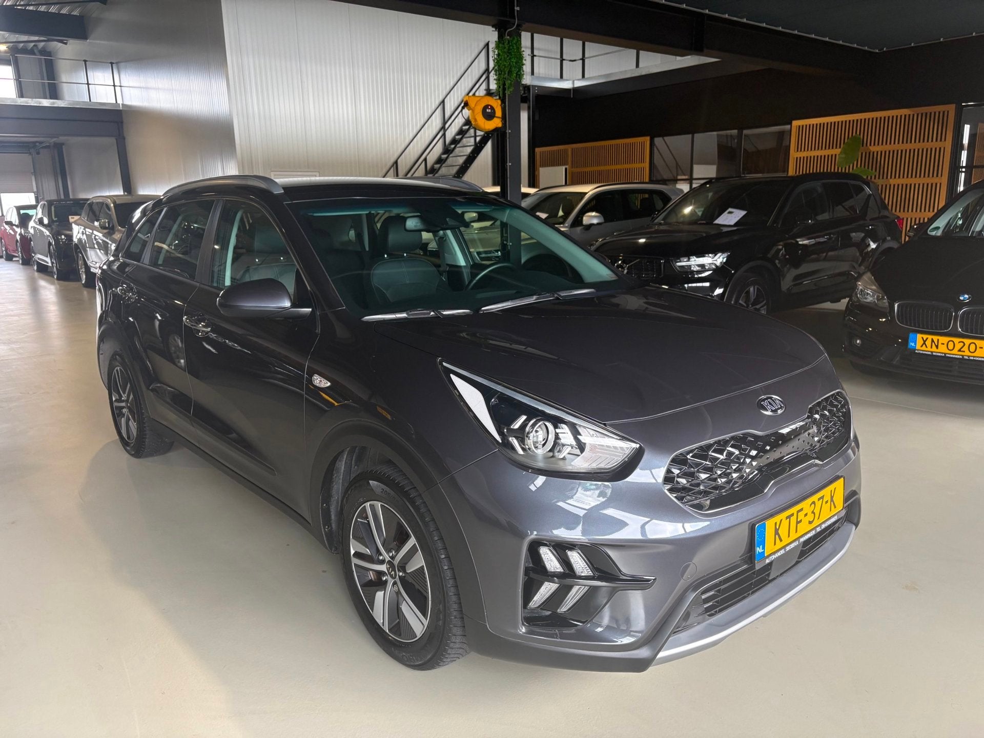 Kia NIRO 1.6 GDi Hybrid DynamicLine, Auto's, Dealer onderhouden, Adaptive Cruise Control, Gebruikt, Leder en Stof