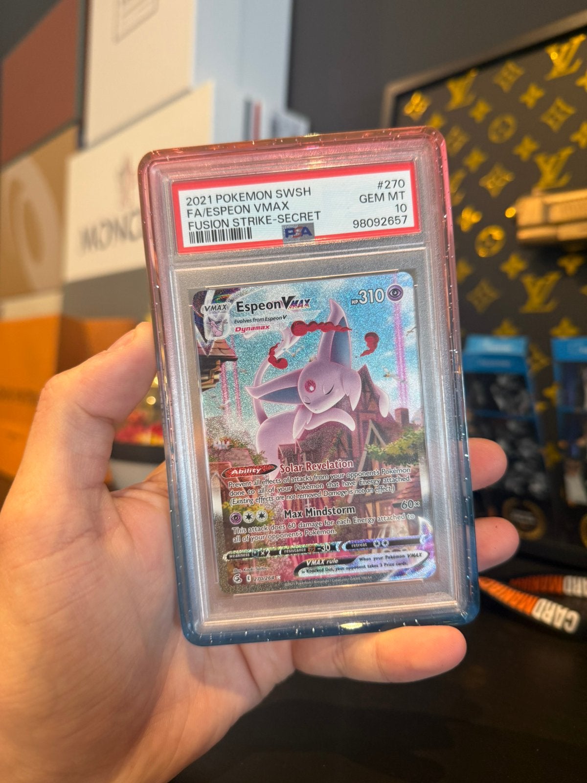 Espeon Vmax PSA 10, Ophalen of Verzenden, Nieuw, Losse kaart, Foil