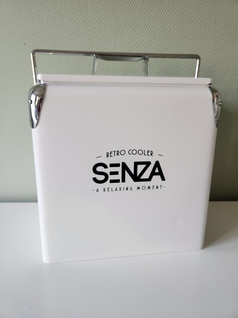 Witte Retro koelbox/cooler Senza, Ophalen, Zo goed als nieuw, Koelbox, Koelelement