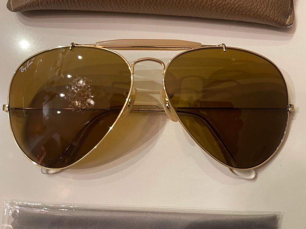 Vintage B&L Ray-Ban zonnebril Outdoorsman II 62mm B15 O20, Ray-Ban USA, Zonnebril, Overige kleuren, Ophalen of Verzenden