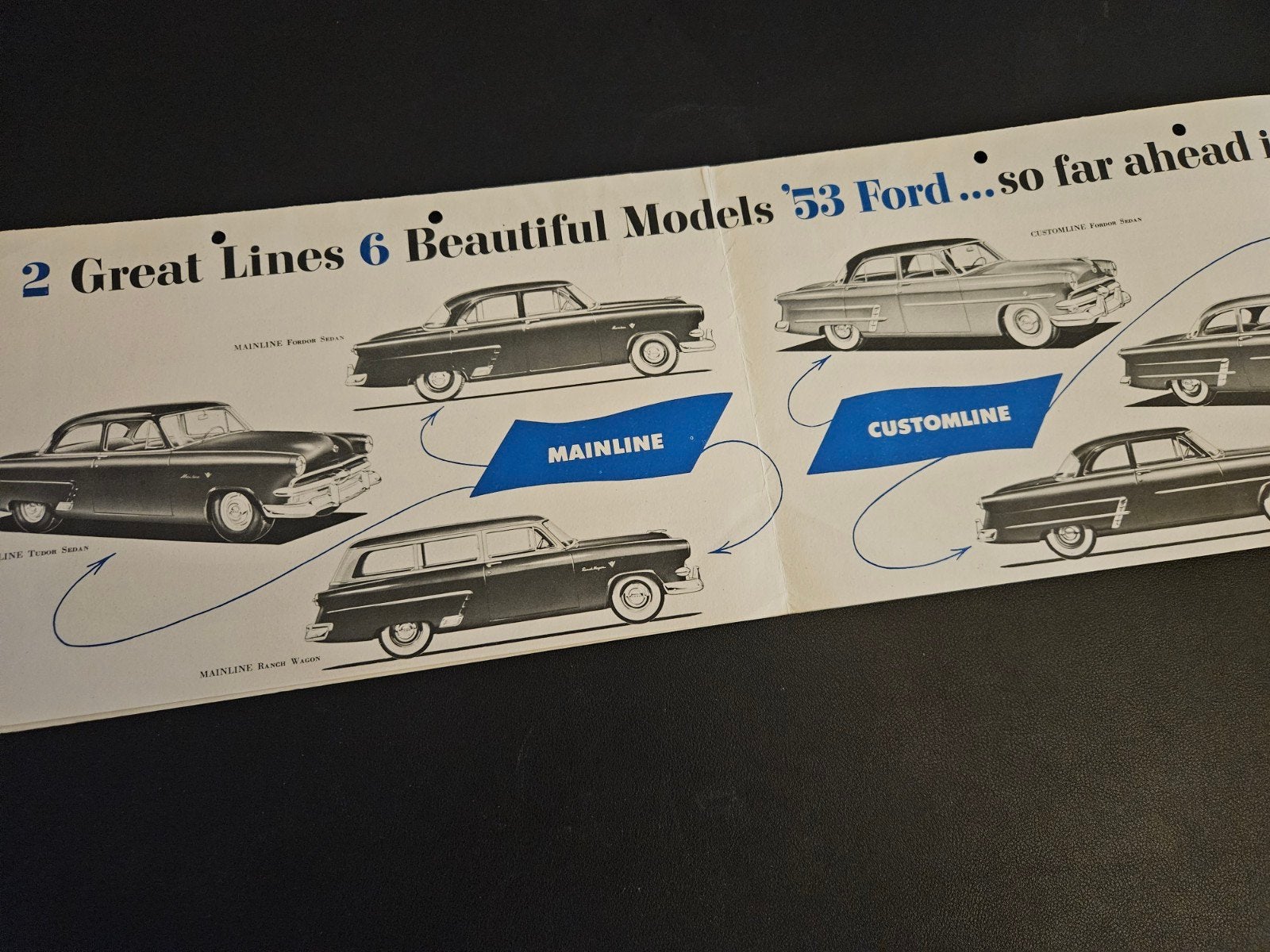Brochure Ford 1953, Ophalen of Verzenden, Zo goed als nieuw, Ford