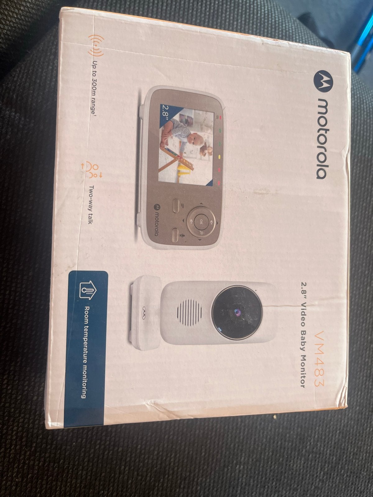 Motorola VM483 2.8" Video Babyfoon met Camera, Kinderen en Baby's, Babyfoons, Ophalen of Verzenden, Zo goed als nieuw, 250 meter of meer
