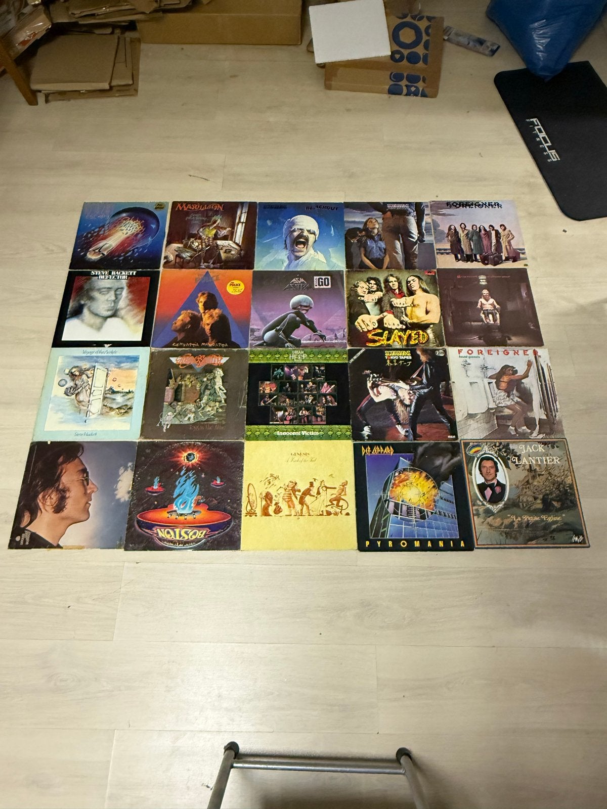 40 vinylplaten - Diverse genres, gebruikte staat
