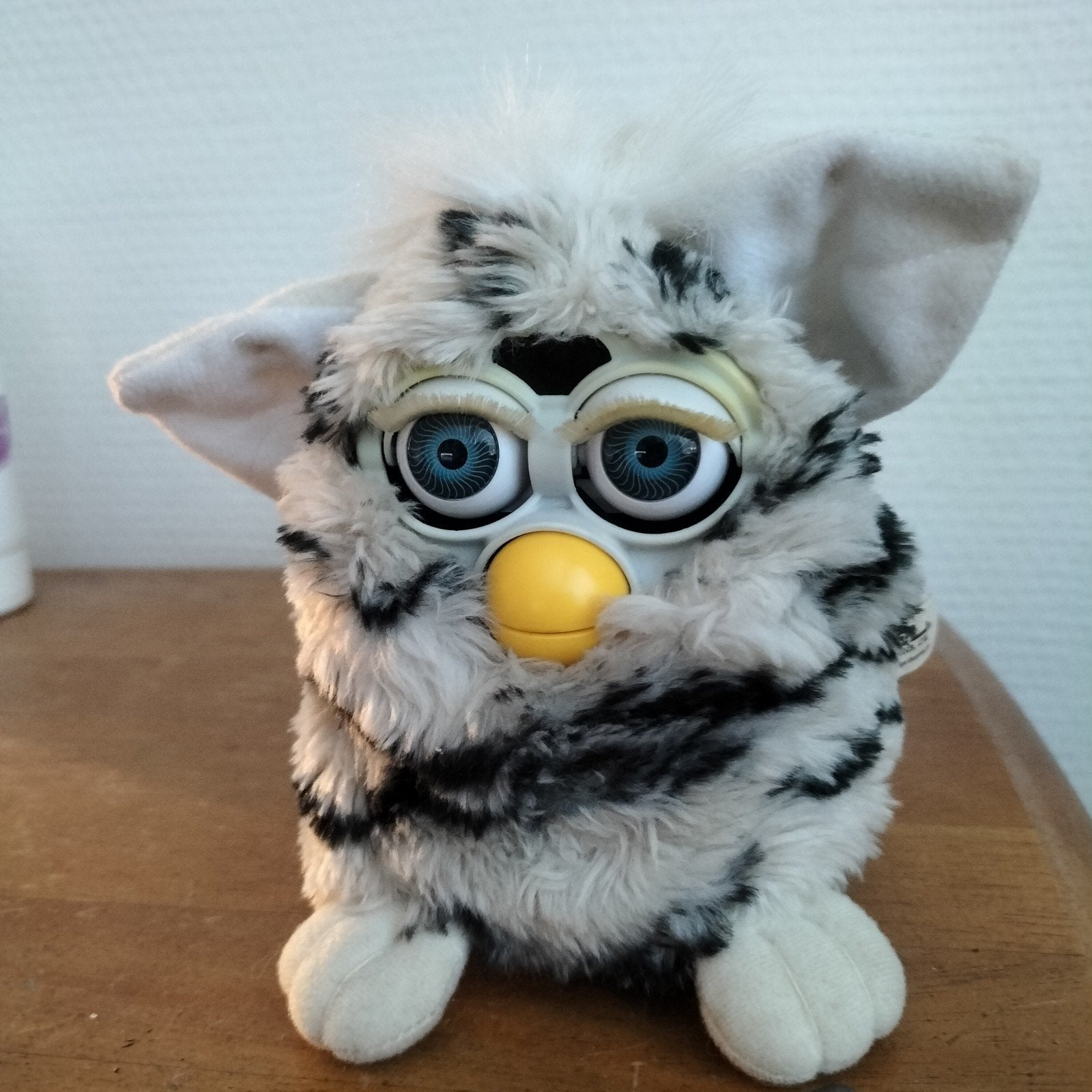 Vintage Furby Tijger Wit/Zwart - Tiger Electronics 1999, Overige merken, Met geluid, Overige karakters, Overige typen