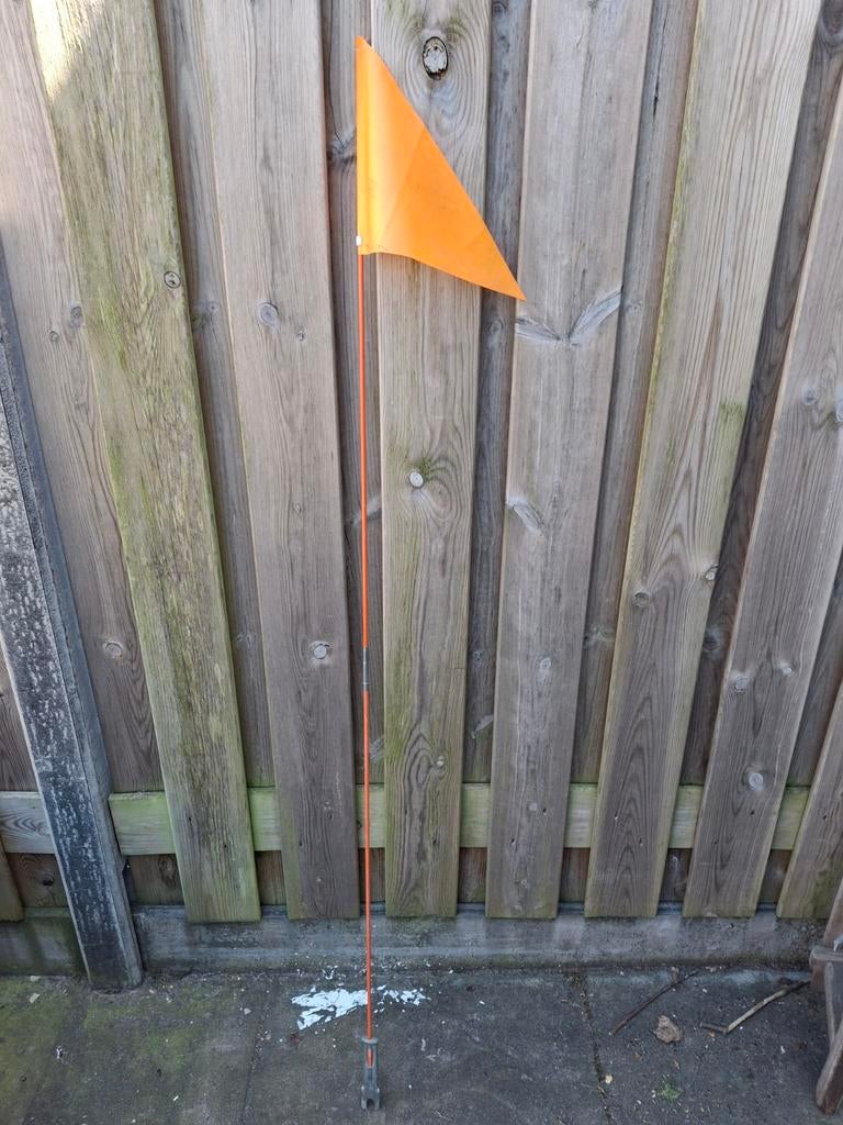 Oranje veiligheidsvlag voor fiets, Ophalen of Verzenden, Gebruikt