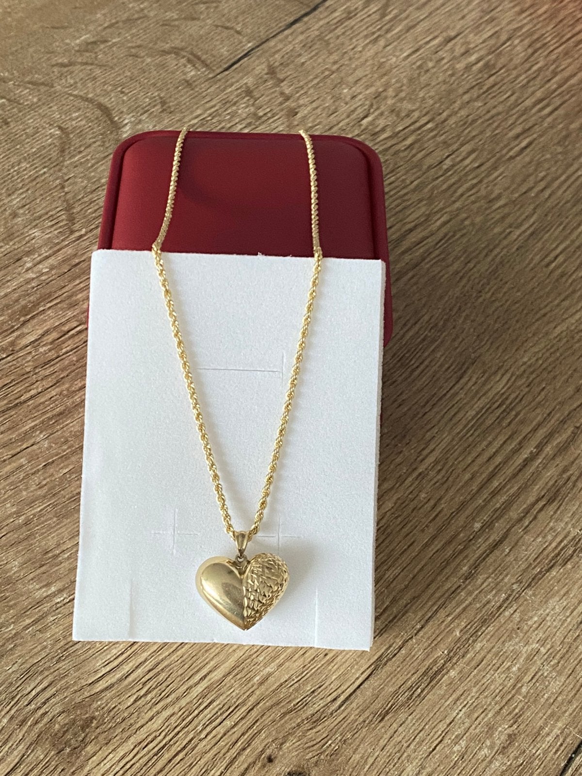 14 karaat gouden ketting met hanger 585 goud, Ophalen of Verzenden, Nieuw, Goud, Goud