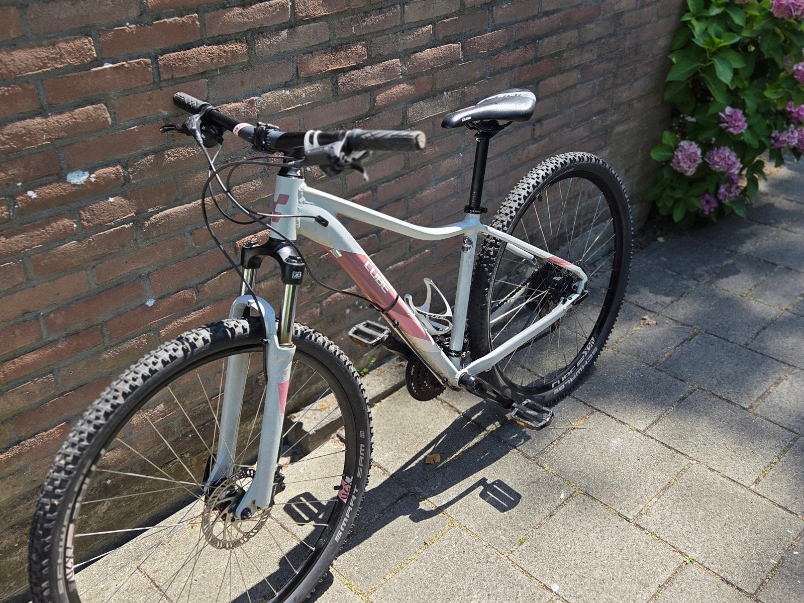 Cube Access WS EAZ Dames Mountainbike – Grijs/Roze – 29 inch, Fietsen en Brommers, Gebruikt, Dames, Schijfrem, Ophalen