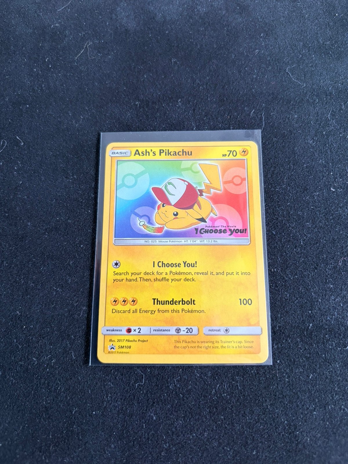 Pokemon kaart Ash's Pikachu SM108 - I Choose you, Ophalen, Zo goed als nieuw