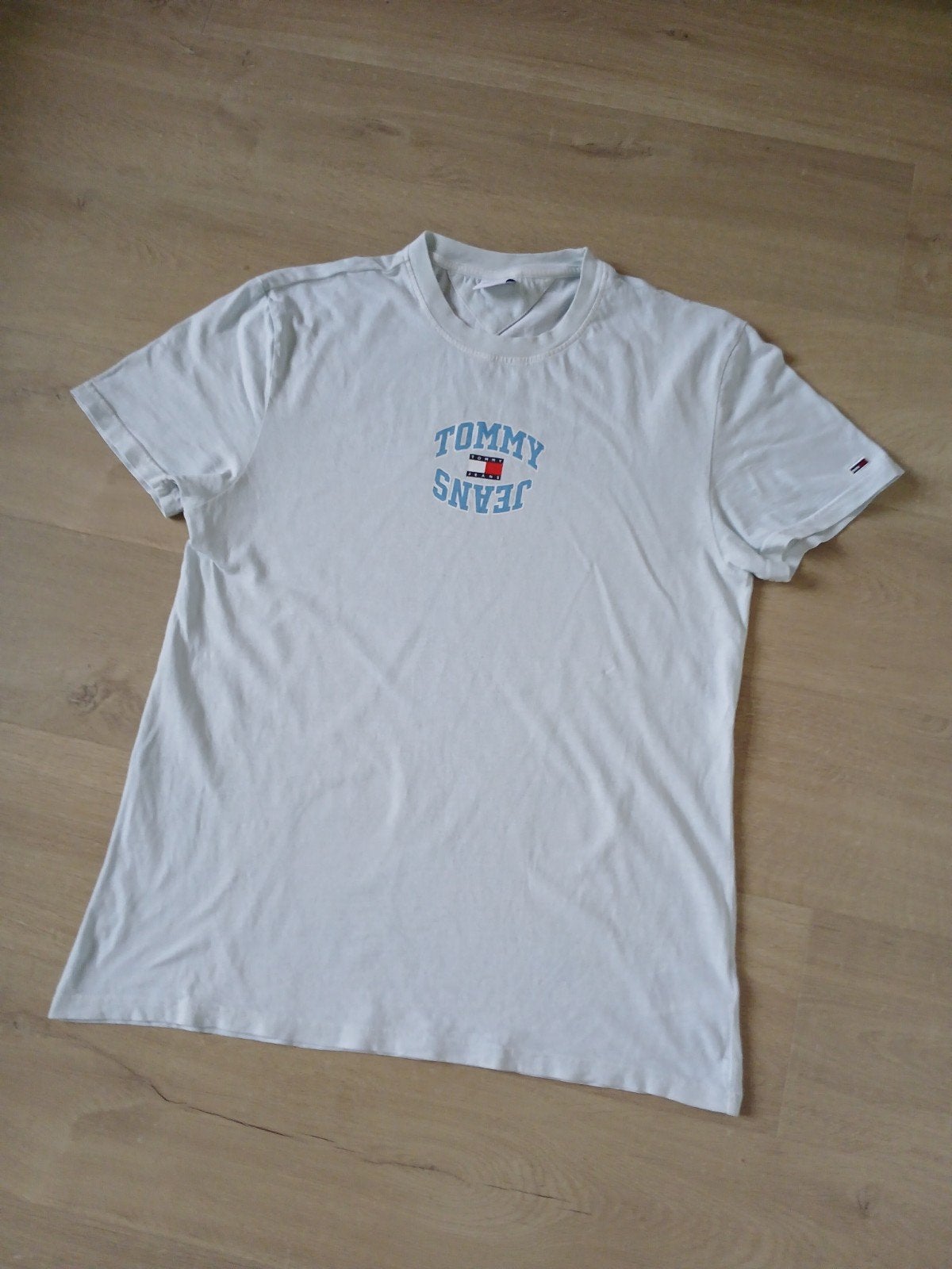 Tommy jeans/Tommy hilfiget t shirt L, Ophalen of Verzenden, Gedragen, Blauw, Tommy Hilfiger